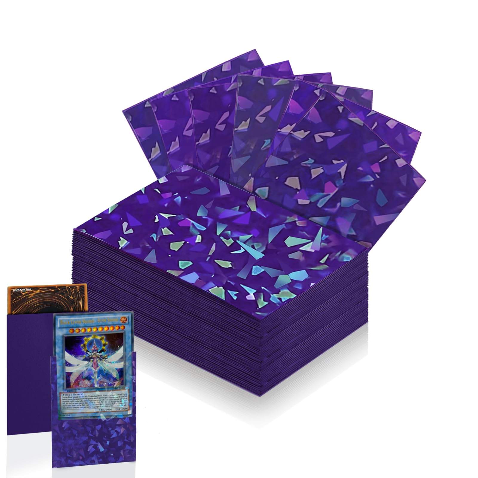 Amazon.com: 100 Count Purple Card Sleeve for Trading Cards, Perfect Fit  Shiny MTG Card Sleeves, Holographic Card Sleeves Fit for Magic, Photocard,  TCG, Baseball/Sports Cards, Yugioh Card, Game Card 66 * 91