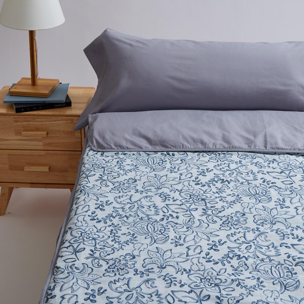 10XDIEZ Saco nórdico Ajustable algodón - Cama de 80cm, Minerva Gris | En 100% algodón, color minerva gris, tamaño cama de 80cm, estilo moderno, para las noches de frío, abriga sin pesar