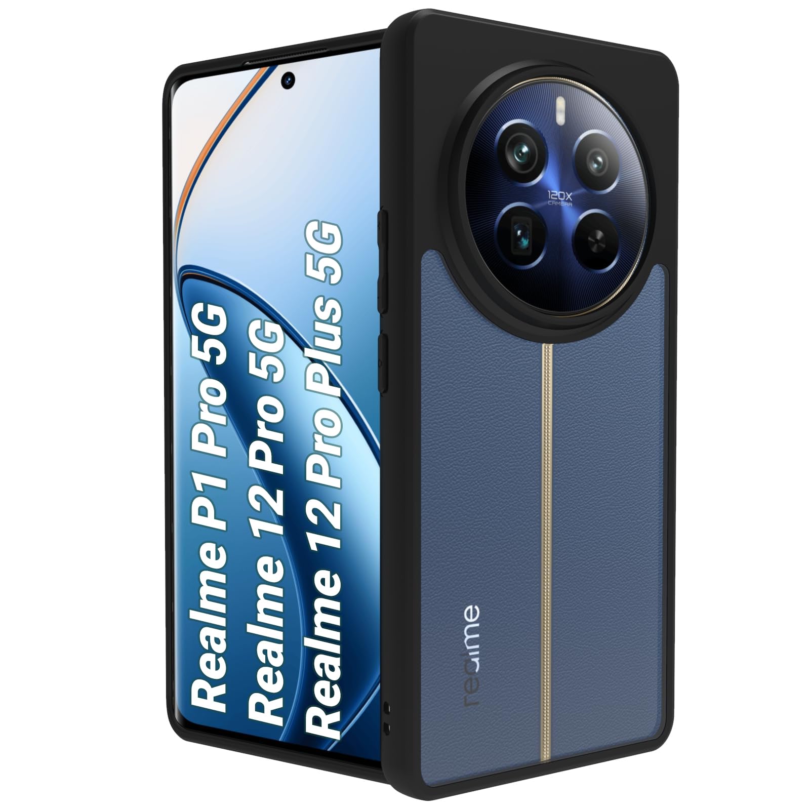 RIGGEAR Shockproof Sleek Hybrid Armor Back Cover Case Compatible with Realme 12 Pro, Realme 12 Pro Plus 5G, Realme P1 Pro 5G (Clear PC + Black TPU Bumper) (B0CXDRCRLV) Amazon Price History, Amazon Price Tracker