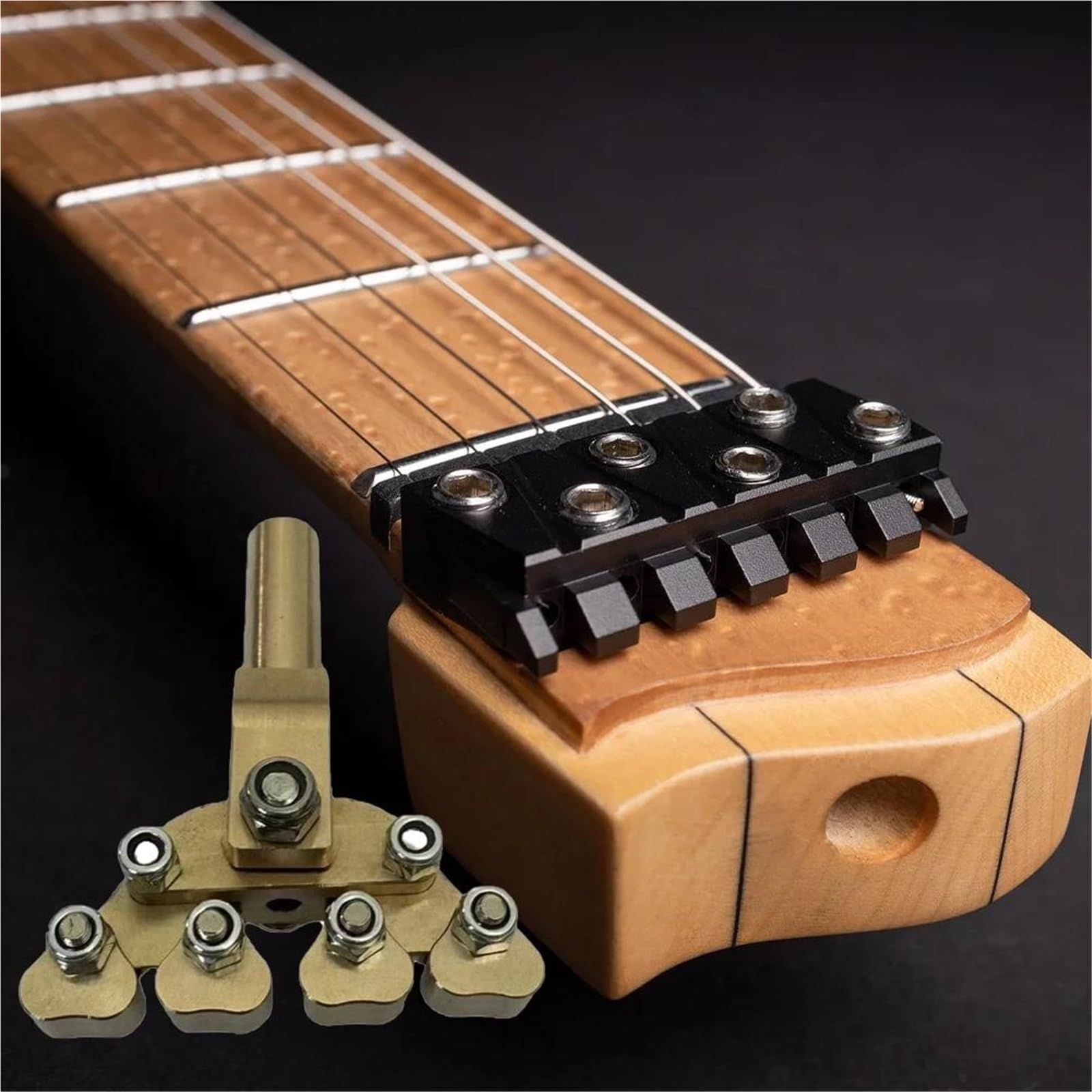 Narzędzie Do Dociskania Progów Gitarowych Metal O Zmiennej Krzywiźnie Odpowiednie Różnych Promieni Zestaw Budowy Gitary