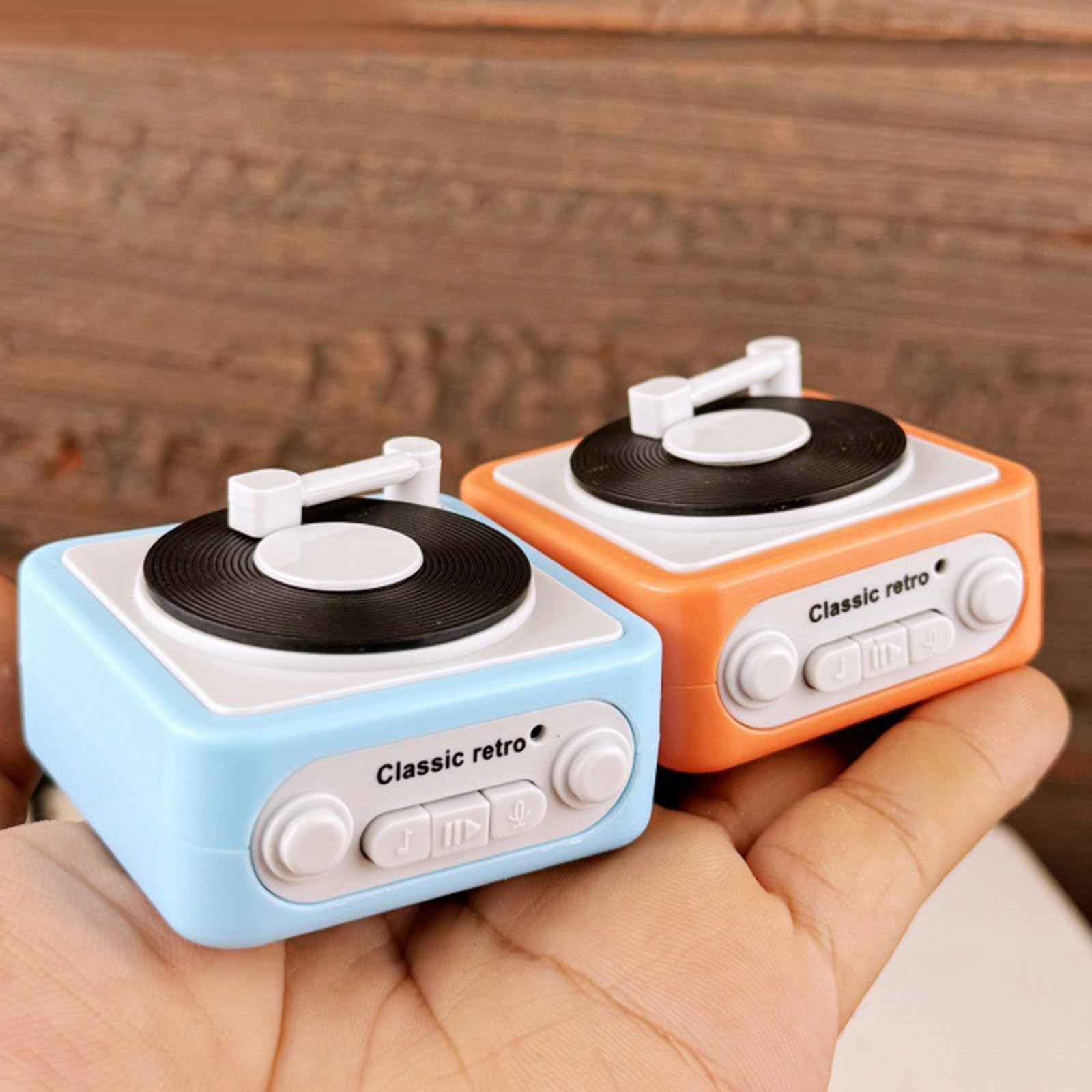 Amazon | 録音可能な蓄音機音楽ボックスレコーダー3Songsと音声録音を