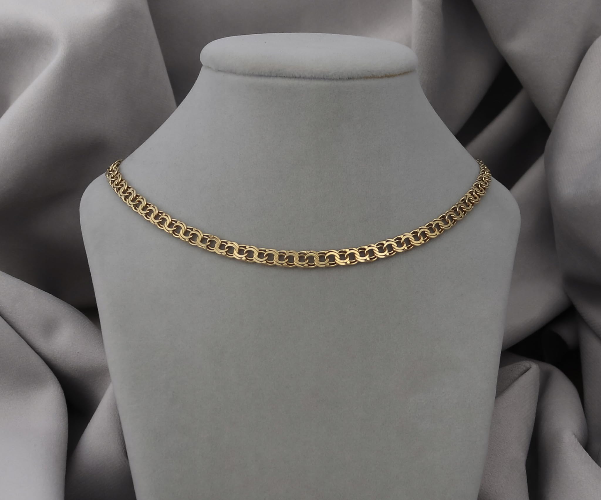 AMAR OPRAVA ketten für herren silber 925 mit gold 585, Kette herren massive königskette, herren schmuck, italienische Qualität, goldene kette herren