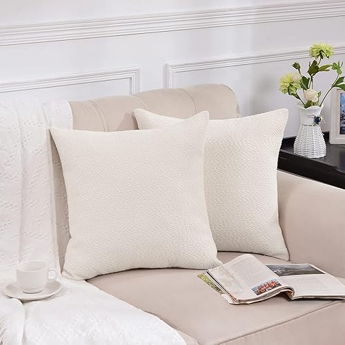 Miniatura 9 de Rythome Fundas de almohada Ochre cómodas con textura similar a un peluche para cama y sofá, 20 x 20 pulgadas, paquete de 2