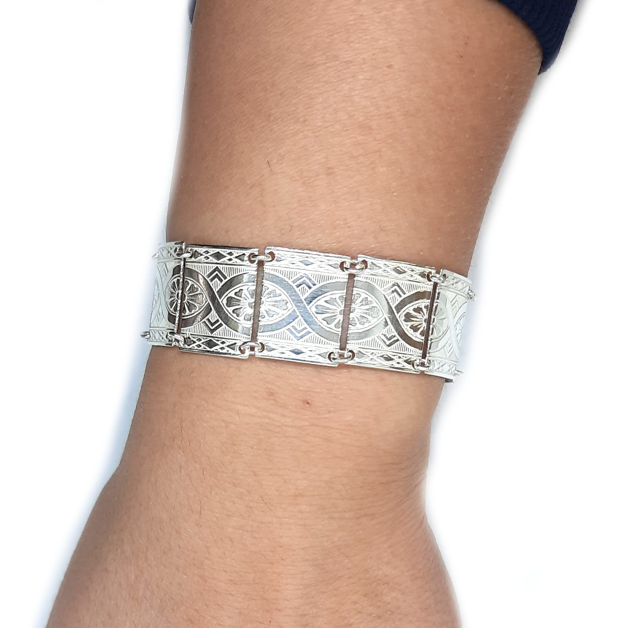 Stilvolles Sterling Silber Armband massiv punziert 925