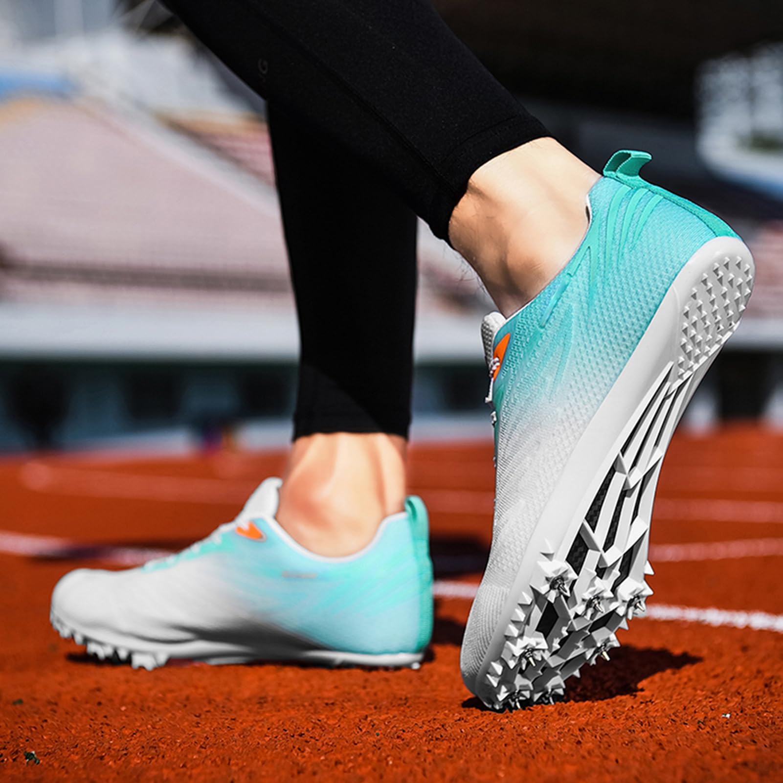 Buty do lekkoatletyki, buty do biegania uniseks, męskie damskie lekkoatletyka 8 kolców do paznokci, wygodne trampki do sprintu, biegania, skoków