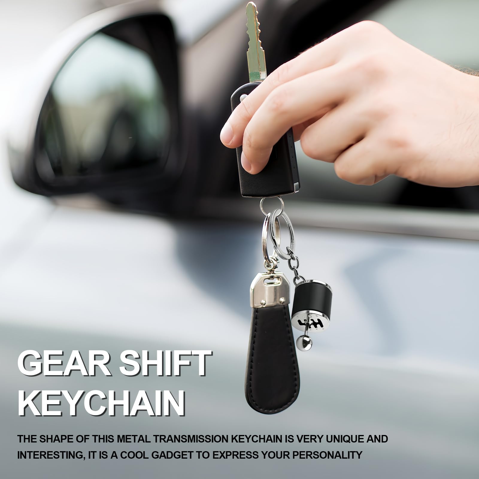 HIAHXC Gearbox Keychain,6-Speed Manual Transmission Gearbox Key Chain,Creative Gear Shifter Keychain,Stick Shift Keyring Car Fidget,Stress-Relieving Gear Shift Fidget Toy,Car Accessories — view 7