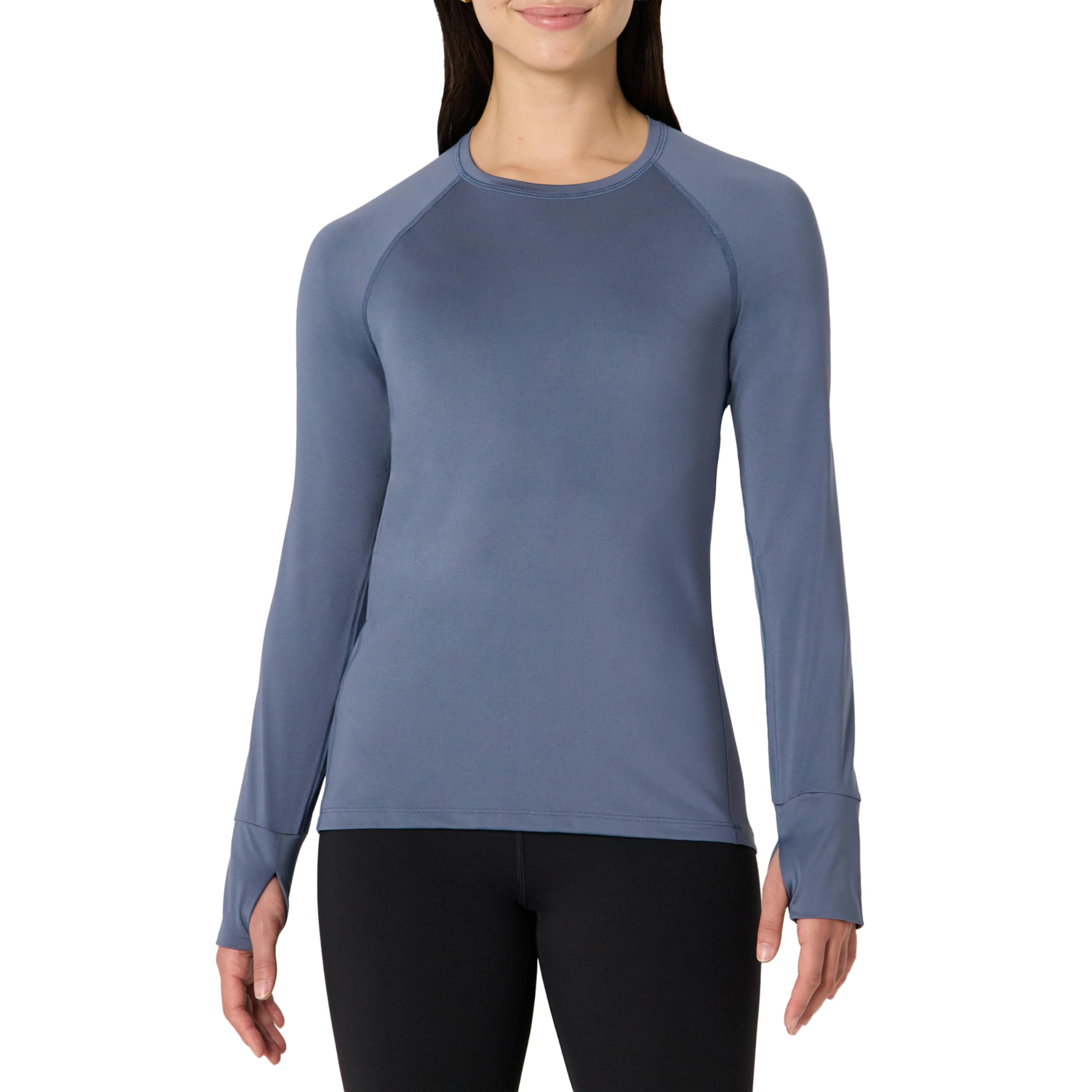 Amazon Essentials Damen Leichtes, Schnelltrocknendes Langarmshirt Aus Funktionsstretch (Auch In Plus Size Erhältlich)