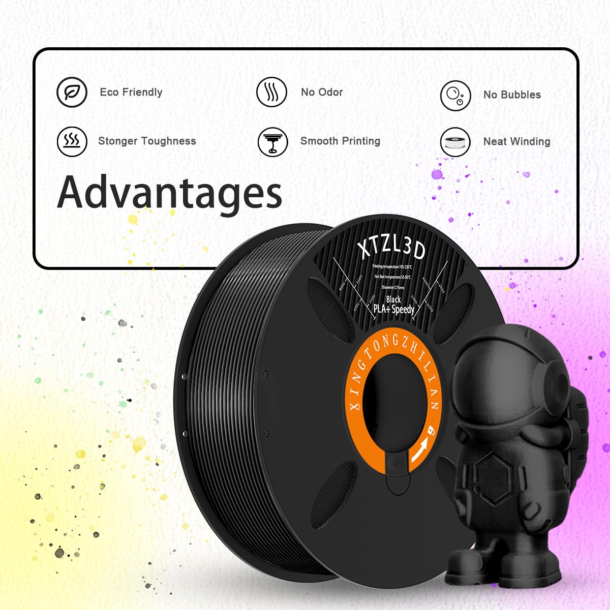 Amazon.com: XTZL3D High-Speed PLA+ 3D Printer Filament, 1.75mm