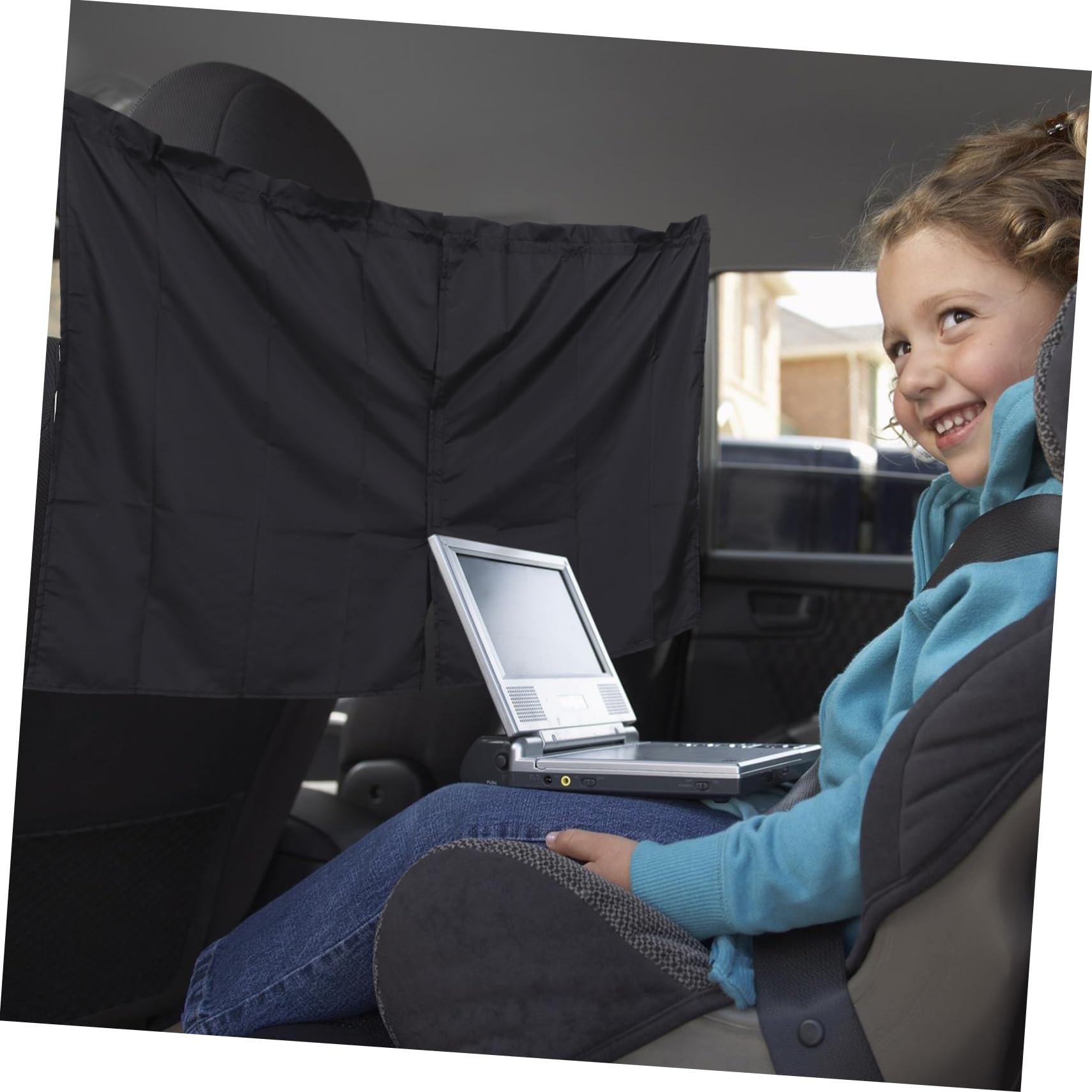 CALLARON Lot De 3 Rideaux De Séparation pour Pare-Brise Arrière De Voiture Amovibles Noirs Flexibles en Maille pour Rideaux Latéraux