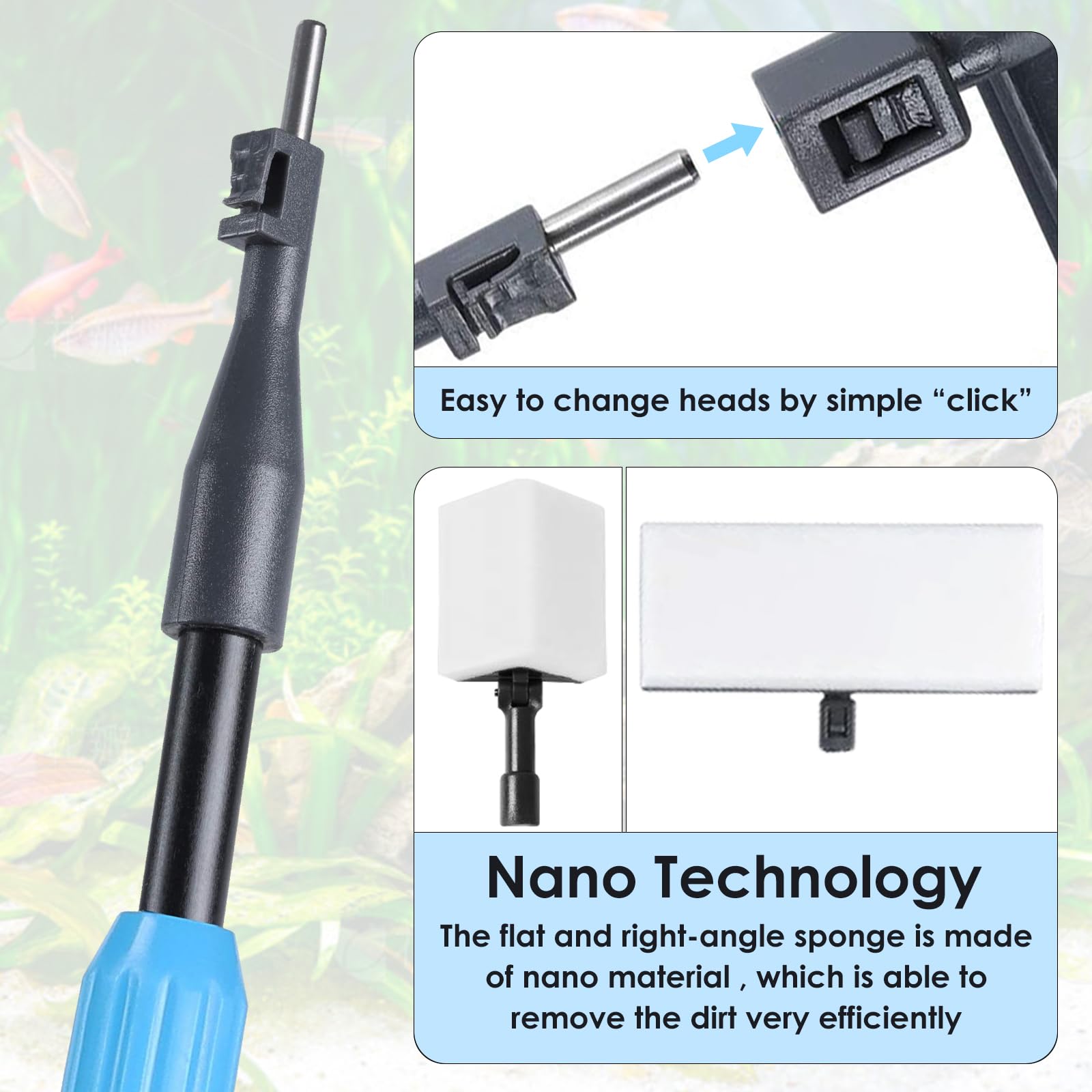 Aquarium Cleaning Tools 7 In 1 - Fish Tank Cleaning Brunei