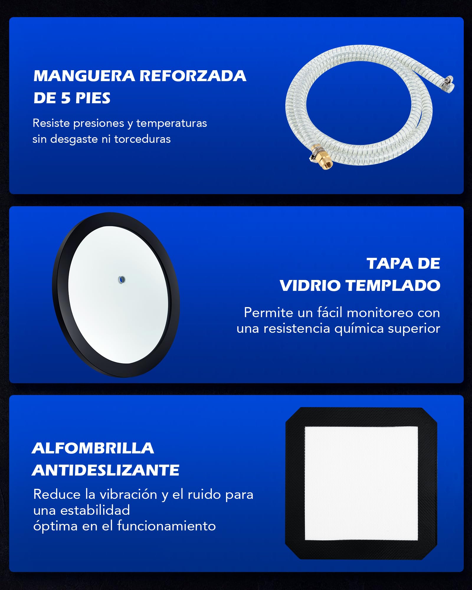 Orion Motor Tech Bomba de Vacío 3.5CFM 186W Aire Acondicionado Automotriz Cámara de 7,6 L