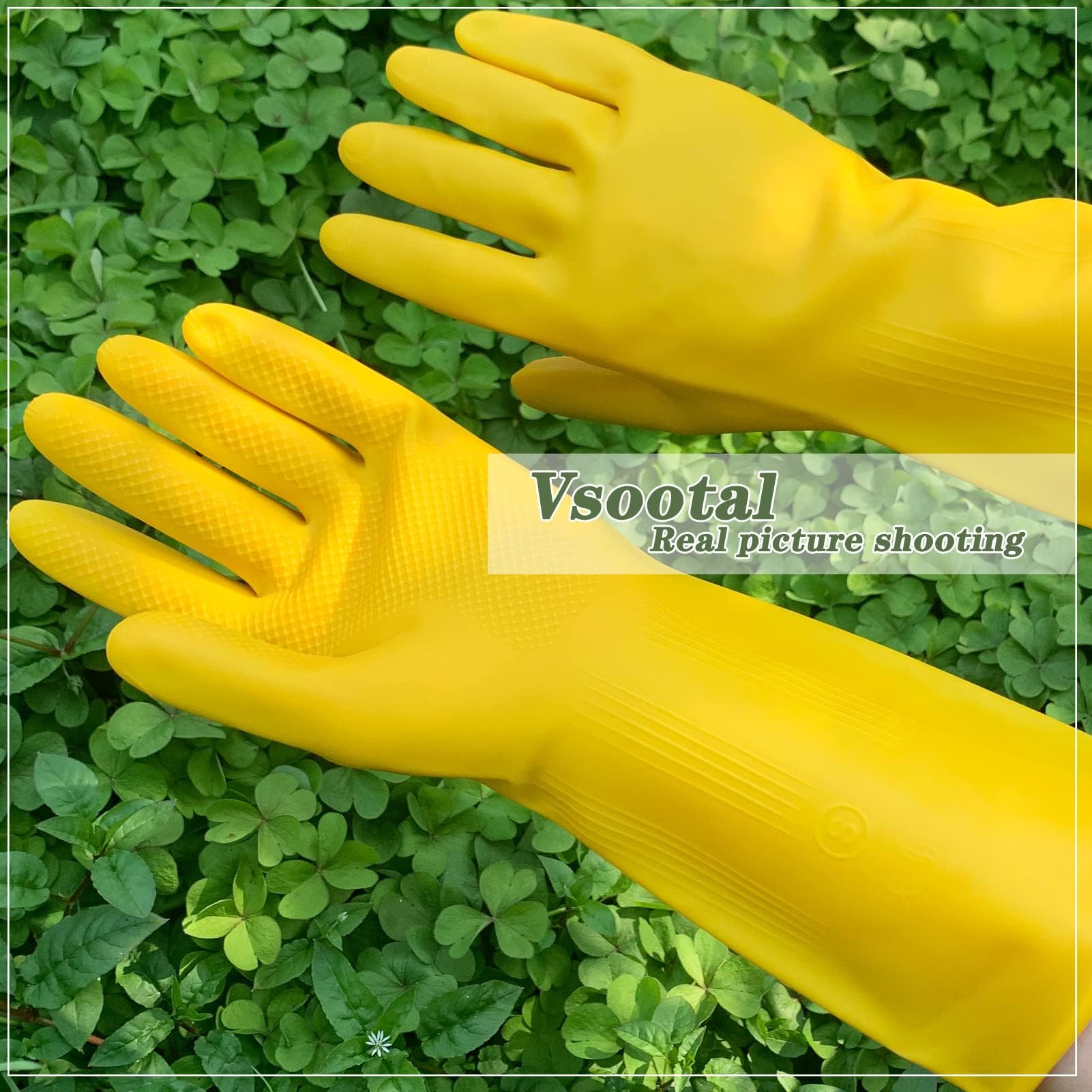 8 Paar Wiederverwendbare Küche Geschirrspülhandschuhe Badezimmer Garten Reinigungshandschuhe Haushalt Wasserdicht Rutschfeste Gummihandschuhe (XL)