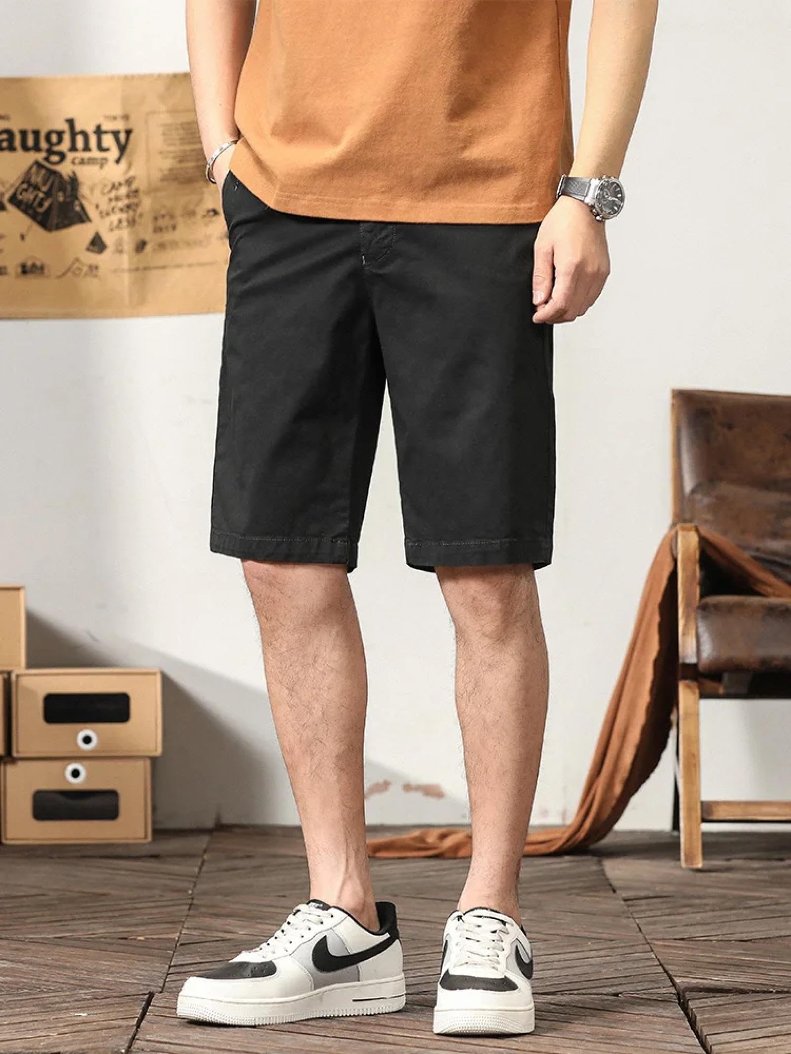Pantaloncini Uomo Cargo Tasche Activewear All'aperto Corsa Casual Estate Uomini Shorts Cotone Sottile
