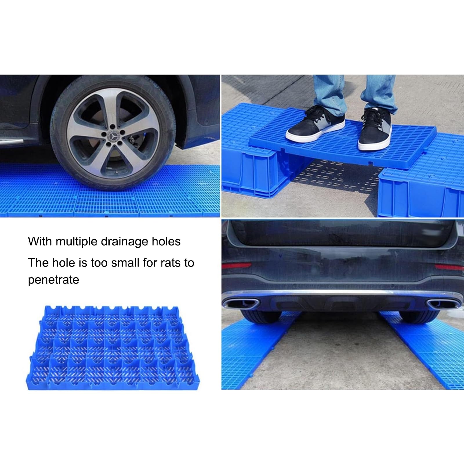 Oddychająca Plastikowa Paleta Wentylacyjna, Trwała Podkładka Do Siatki HDPE, Wodoodporne Siatki Stojaki Na Artykuły, Palety Podłogowe Do Garaży Kuchennych(50x50x5cm)