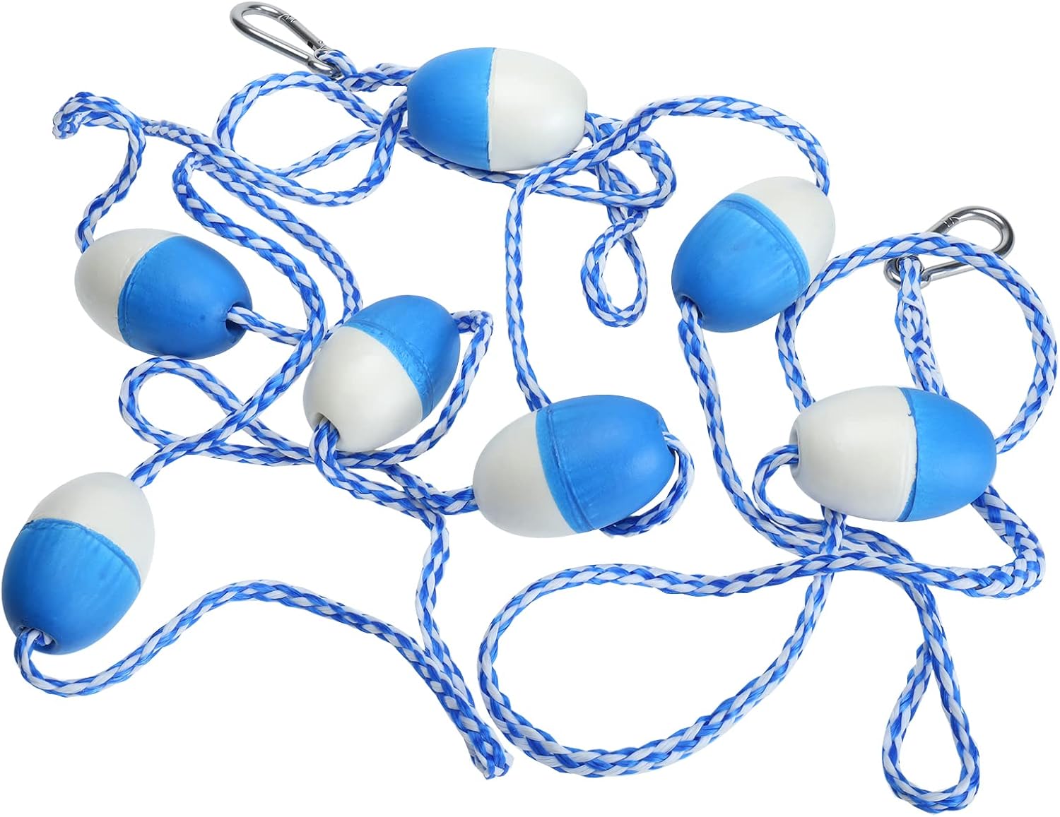 NovelBee 20ft Swimming Pool Safety Float Line Divider Rope with Floats and Hooks
