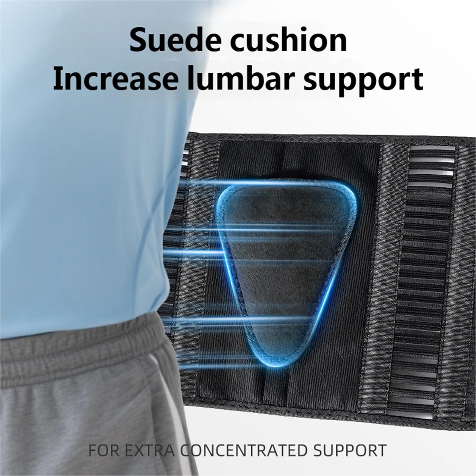 Ceinture lombaire confortable avec design élastique renforcé pour le fitness et le travail physique pour personnes âgées