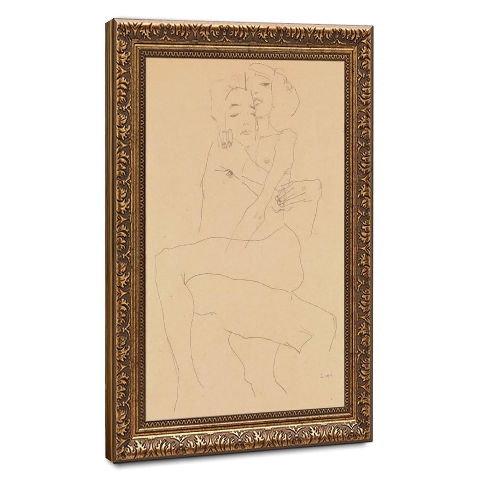 Tableau Egon Schiele un chef-d'œuvre expressionniste haute qualité - 8