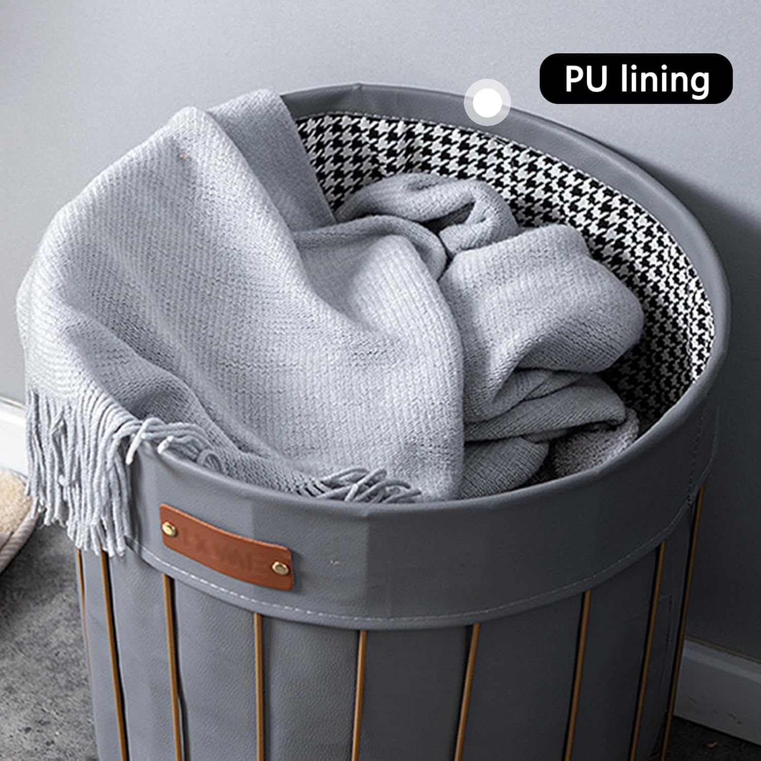 Kosz na Pranie Wasmand op wielen Goudkleurig metalen draadframe Wasmand Winkelwagen Ijzer Scandinavische vuile klerenmand Speelgoedorganizer voor kledingopslag en transport Pojemnik
