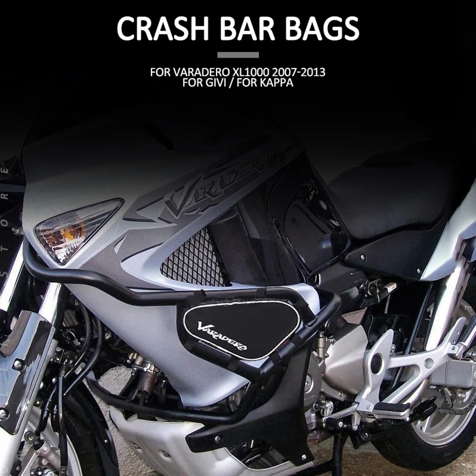 pour XL1000 Varadero Moto Outil Placement Voyage Cadre Crash Bar Sacs XL 1000 2007-2013 2012 2011 2010 2009 2008