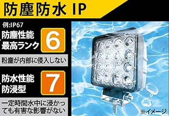 新品未使用4個セット　カシムラ　LED作業灯 ML-8 48W 3360lm LED ワークライト 16灯 48W – kashimura