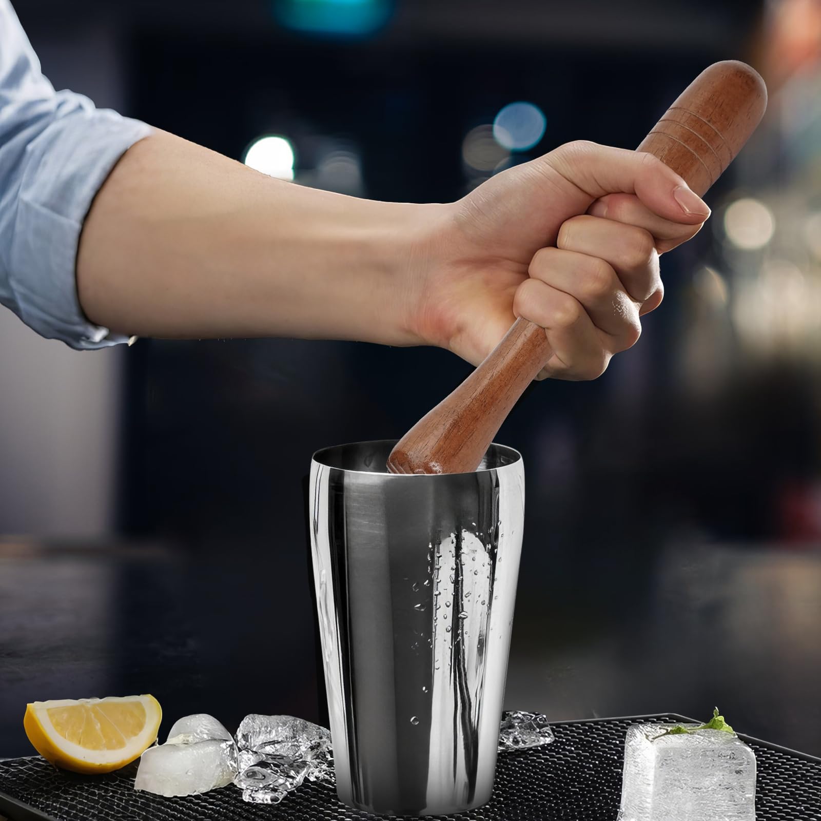 Wooden Muddler for Cocktails - Make Mojitos! -5