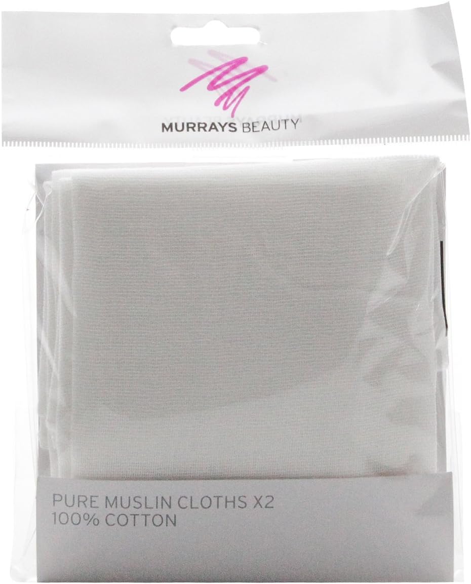 Murrays Manicure Pure Muslin Cloths, White, 35 cm x 35 cm