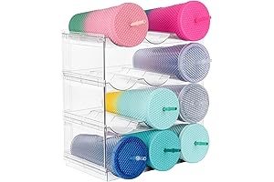 Water Bottle Organizer, Kitchen Organization Storage Holder, Pantry Rack Shelf - Art Cabinet Organizer