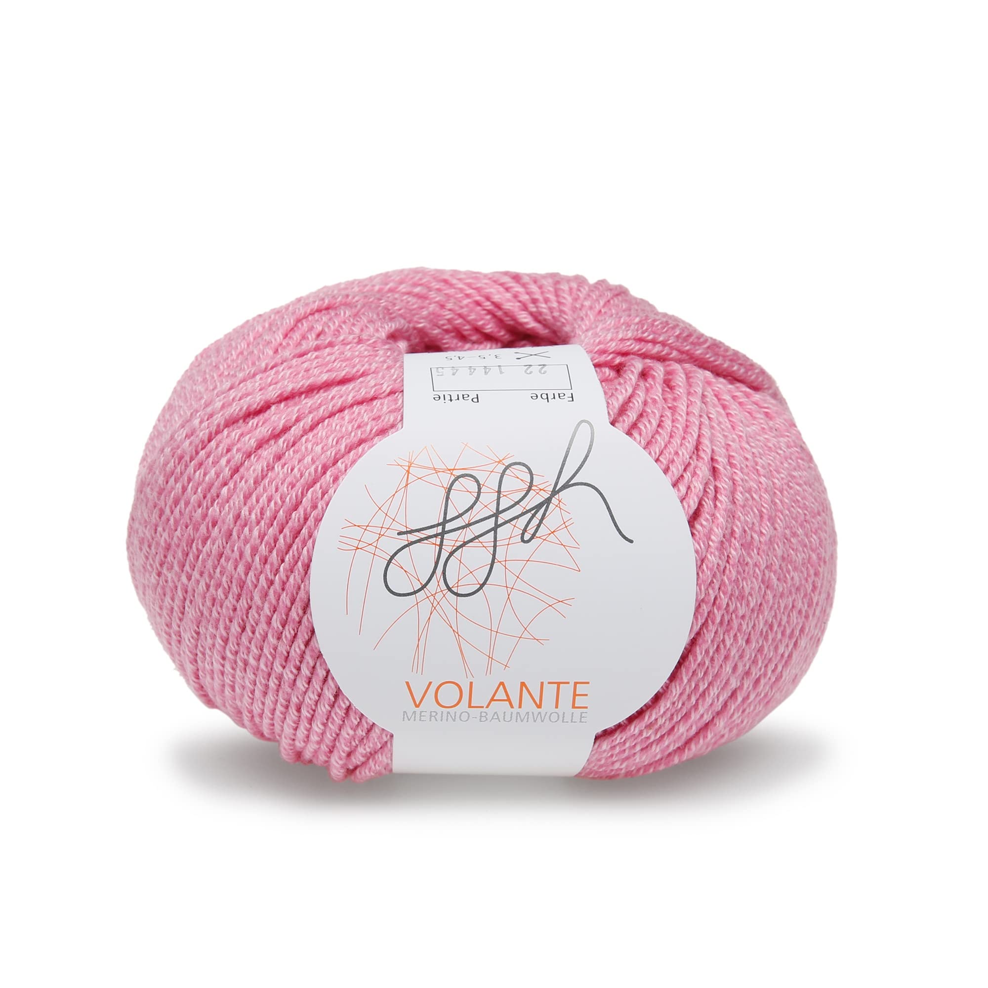 ggh Volante - 022 - Pink - Merino Wool with Cotton for Knitting and Crocheting - Image 3