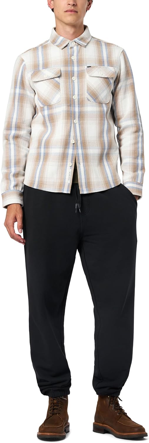 Buffalo David Bitton Men's Shirt Style Shacket Jacket, Milk Plaid, X-Large - Image 4