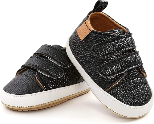 Miniatura 5 de Tenis de tobillo alto unisex para bebés, niños y niñas, suela de goma suave, zapatos de cuna para niños pequeños