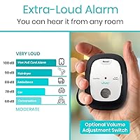 Vista 3 de Vive Magnet Pull Cord Chair Alarm for Elderly Adults - Bed Alarm - Fall Prevention for Elderly Dementia Patients - String Exit Alert Detection for