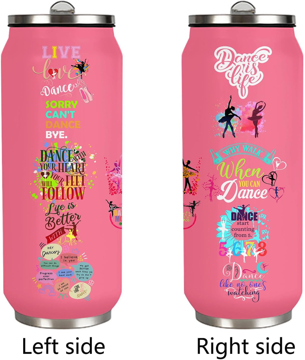 Dance Lover Gifts For Girls Women Dancer Stainless Steel Insulated Tumbler With Straw Lid，Dance Lovers Gift For Dancer As Dance Themed Gifts 17 Oz - Image 2