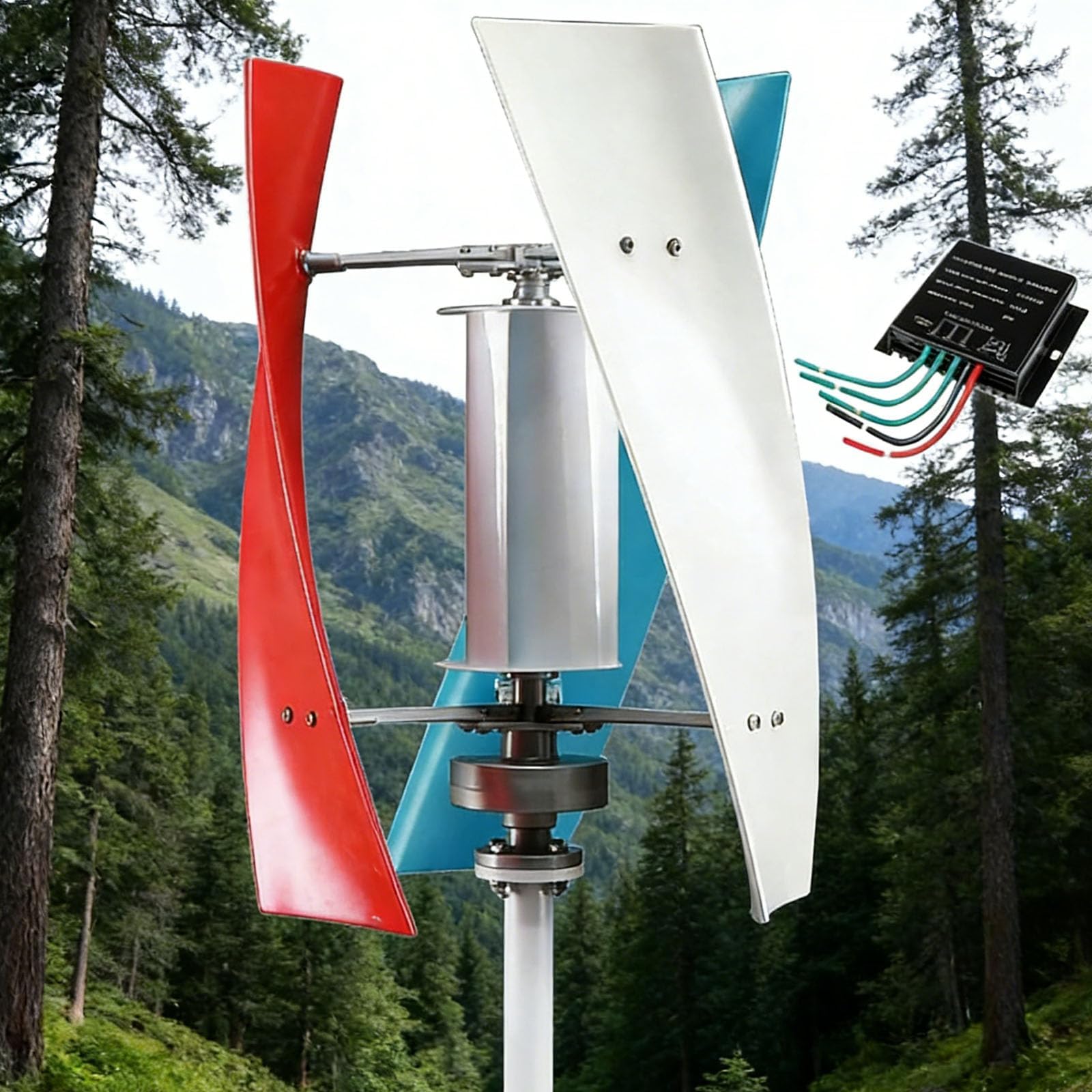 14000W Wind Turbine Generator Kit with MPPT Controller 12V-220V Wind Turbine Vertical Wind Generator Kit Electricity Producer Equipment Home Power Energy Kit,48V,24v