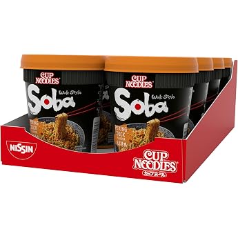 Nissin Cup Noodles Soba Cup - Beijing Duck Pack of 8 Japanese Style Wok