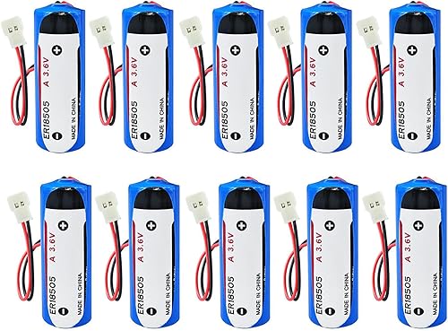 Miniatura 17 de WEIMAA - Paquete de 10 baterías de litio ER18505 de 3.6 V 4000 mAh tamaño A batería de litio primaria con conector SM 10 Pack,1 Paquete,2