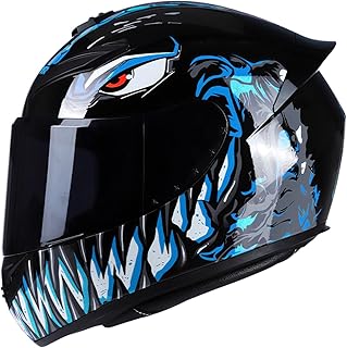 Tempaky Capacete para motoleta Face Full Face Rapid Street Capacete unis para adultos Cool Rider Equipment Four Seasons New Street Touring Capacete para motoleta