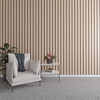 Vista 12 de Ekena Millwork Kit de panel de pared de listones de madera ajustables de 47 pulgadas de alto x 3/8 pulgadas de alto, con listones de 2 pulgadas