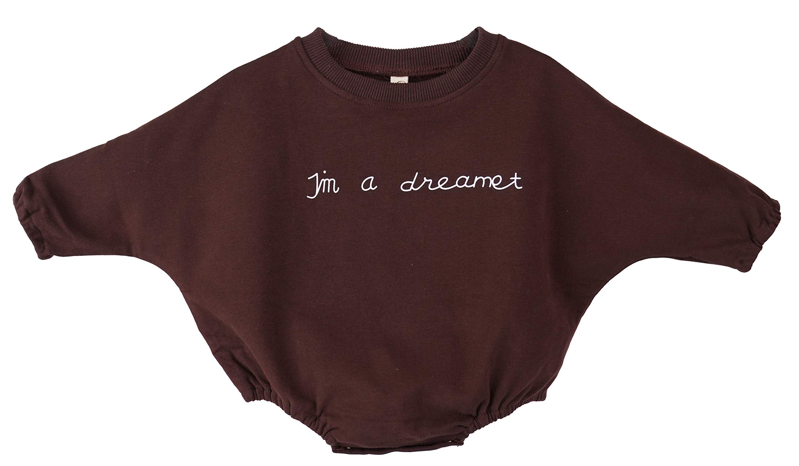 Salute Unisex Baby Boy Girl Graphic Shirts Design Romper Infant Long Sleeve Bodysuit Outfit Clothes Onesie 90 Dream Coffee