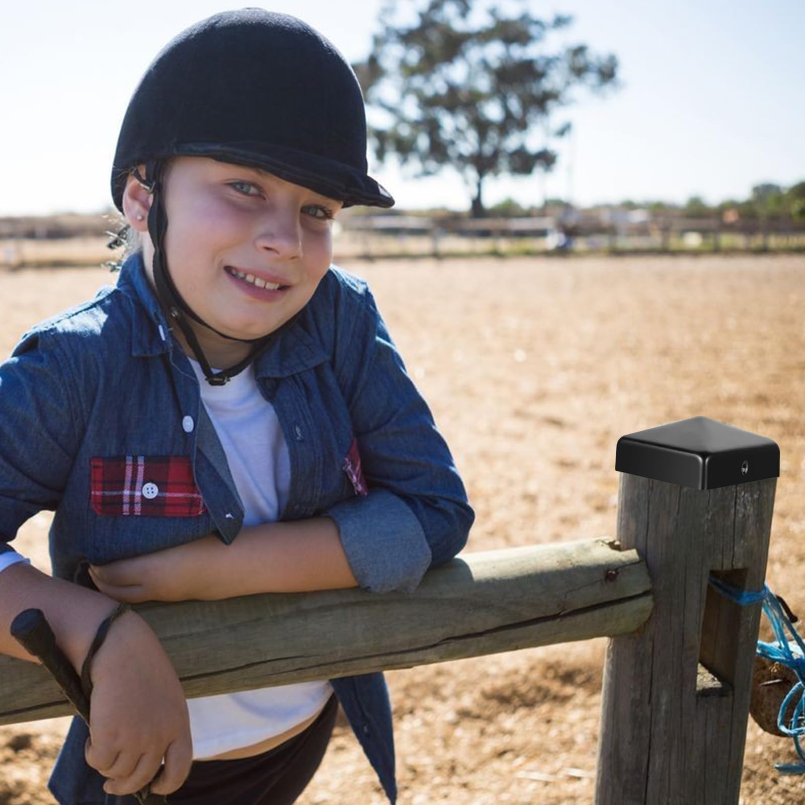 Pack 12 Tapas Para Postes De Valla 10x10cm - Plástico Resistente Con Tornillos Incluidos