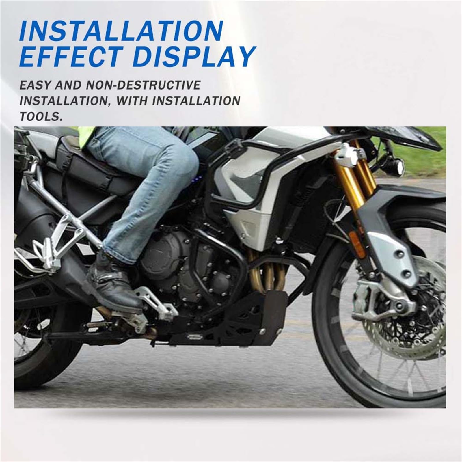 Per Tiger 850 Tiger 900 Per Rally Accessori Protezione motore bassa, piastra paramotore telaio copertura motore Base del Motore(1)