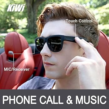 Amazon | (イサウンド) KiwiSound Bluetooth Sunglasses/Bone