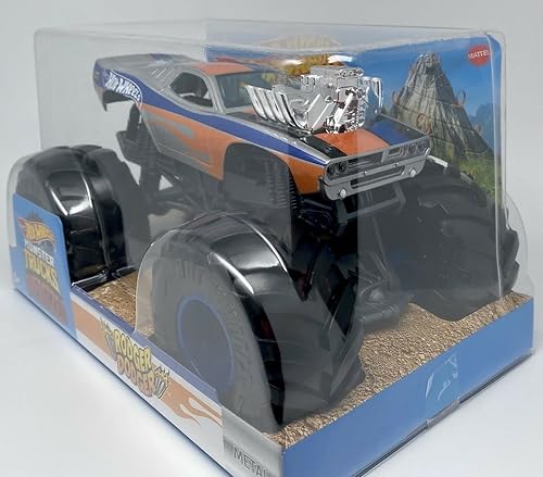 Miniatura 2 de DieCast Hot Wheels 2022 Monster Trucks Rodger Dodger de gran tamaño, escala 1:24