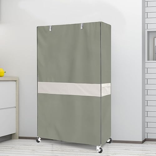 Miniatura 6 de Funda impermeable para estante de alambre resistente, protector de estantería de almacenamiento de garaje, ajuste universal de 36 x 18 x 72