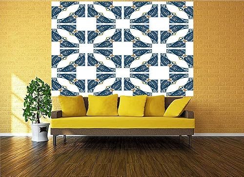 Miniatura 2 de Vinilo de pared de 55.0 x 30.0 in, soldados con lanzas en la antigua galería griega estilizada de la antigua galería griega de guerra sobre olas