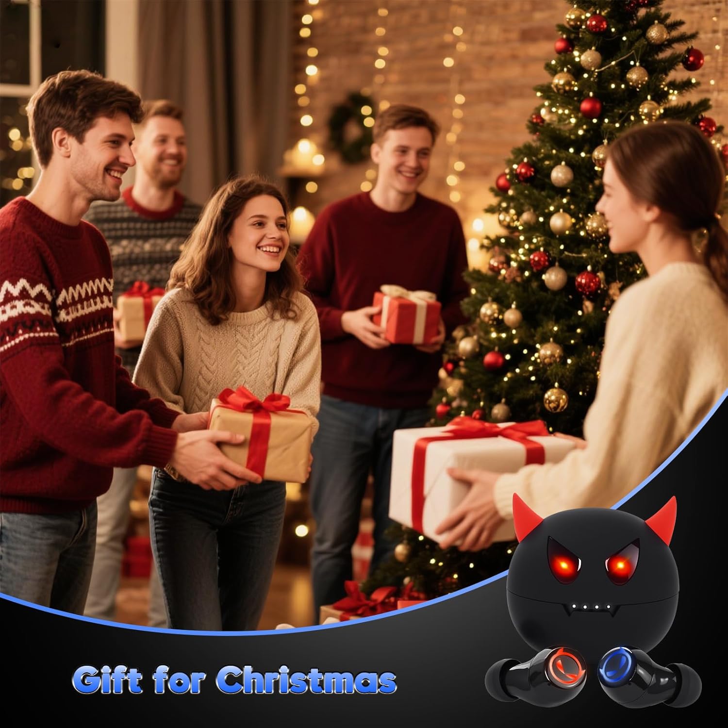 Wireless Earbuds, Bass Stereo Blue tooth 5.3 in ear headphones, Bluetooth ear buds, Kids Headphones 35H Playtime,Sensitive Touch Control Earbuds Wireless bluetooth,IPX5 Waterproof Earpods(Black) - Image 8