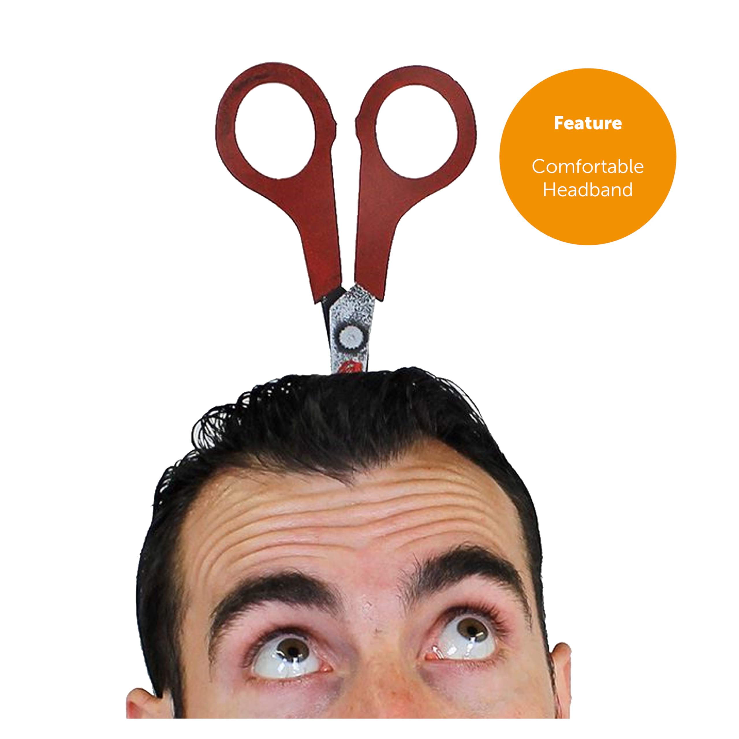 I LOVE FANCY DRESS Halloween Requisit durch Kopf Stirnband - Axt durch Kopf Streich - perfekt lustig Halloween Zubehör - 4 versch Requisiten verfügbar: SAE, Schraubenschlüssel, Hackbeil und Schere