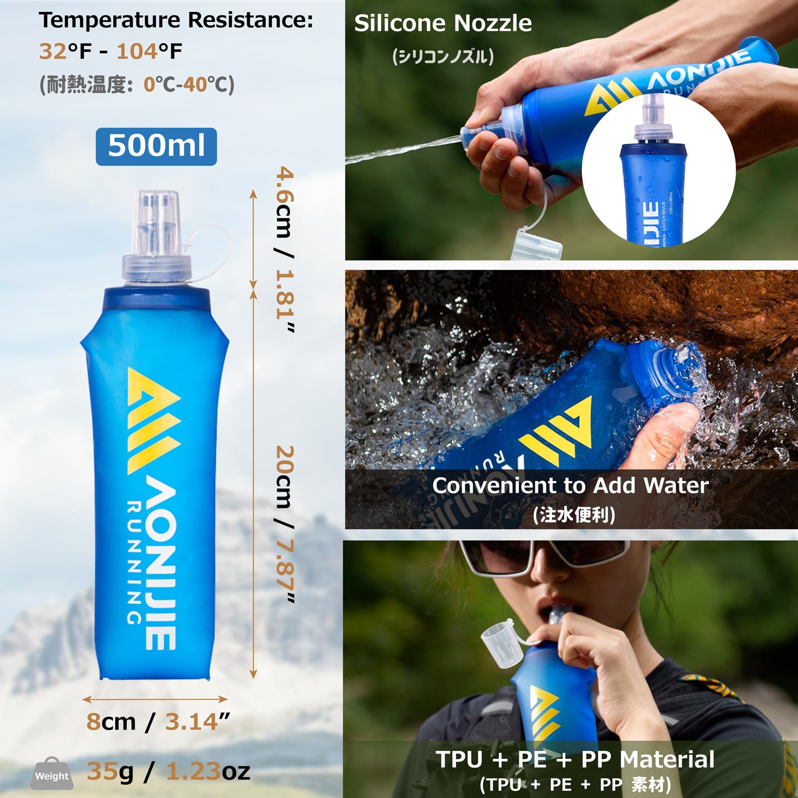 Azarxis Zaino Idratazione 5L Ultraleggero per Uomo e Donna, Zaino da Corsa Traspirante per Trail Running MTB e Maratona