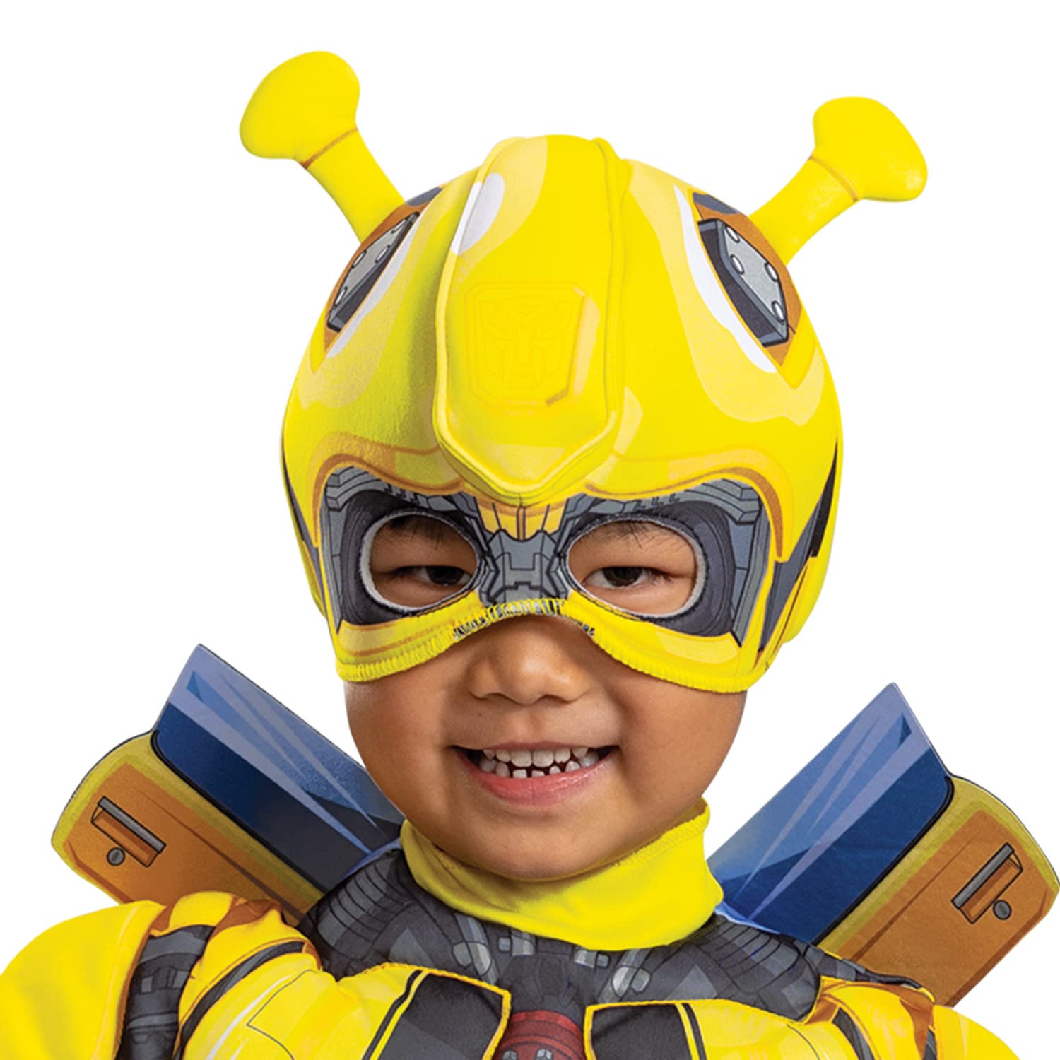 Disguise Bumblebee Toddler Costume, Official Transformers Rise of the Beasts Muscle Padded Costume and Mask trajes para niñosNiños
