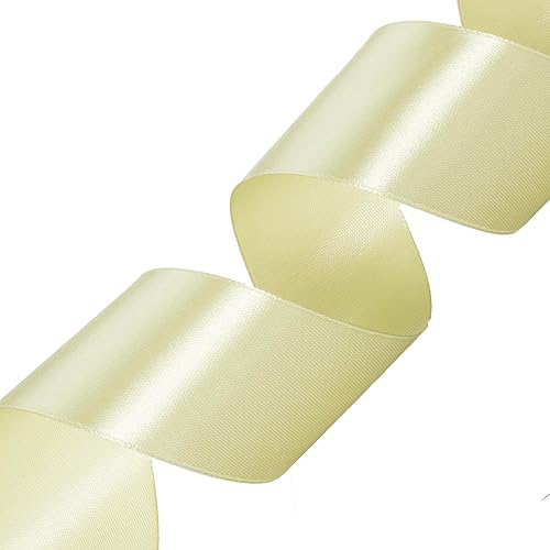 Vista 144 de Cinta de satén sólido azul real de 1 pulgada, cinta de tela artesanal de 50 yardas para envolver regalos, ramos florales, decoración de fiesta