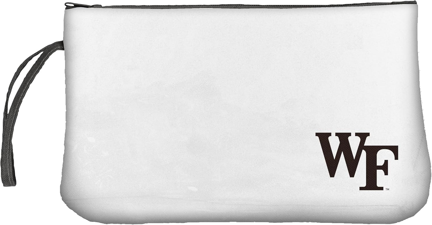 Logo Brands NCAA Washington Huskies Clear Wristlet